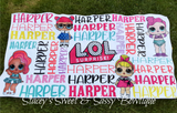 Customized/Personalized Beach Towels 30x60