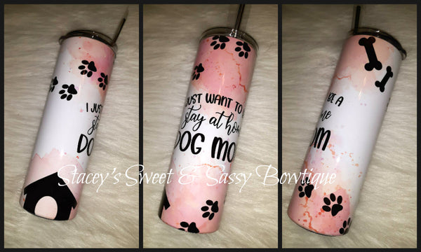 Dog Mom Printed Stainless Steel Tumbler