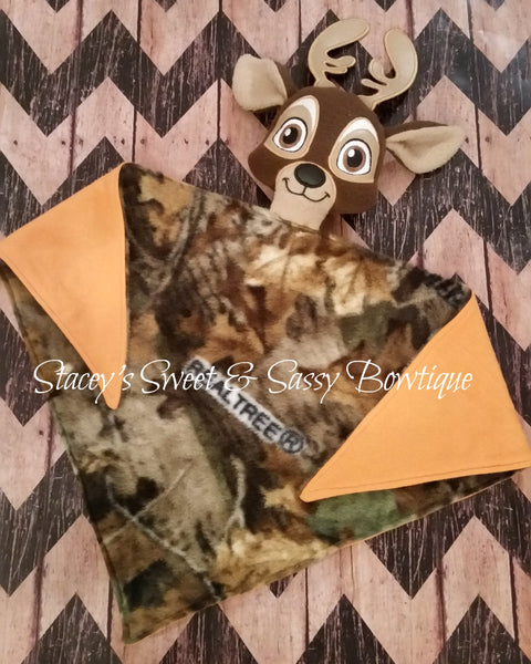 Embroidered Deer Lovey with name...Buck or Doe