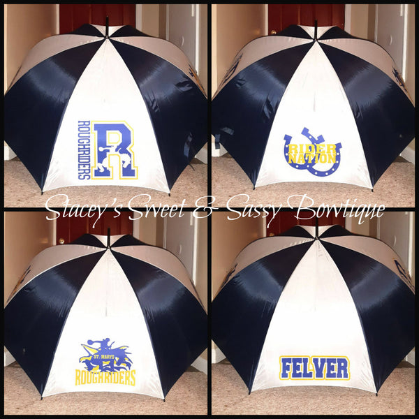 St. Marys Roughriders Umbrella w/ Your Last Name