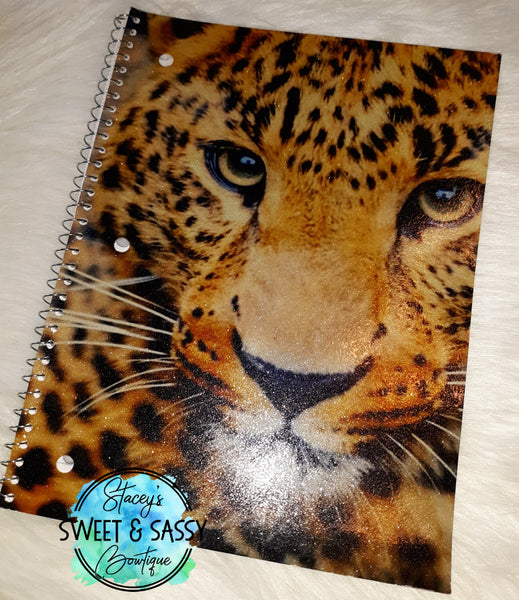 Cheetah Glitter Notebook