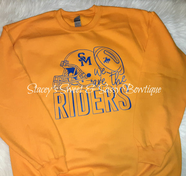 We are the Riders gold sweatshirt