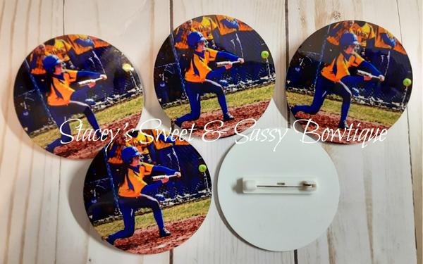 2.5" Button with pin (your custom photo)