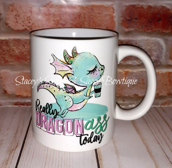 Really Dragon A** 11oz. Coffee Mug