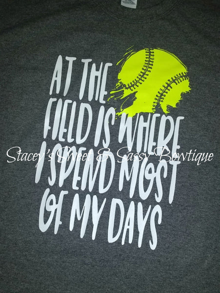 At the field softball T-shirt