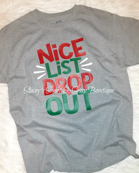 Nice List Drop Out Youth XL tshirt