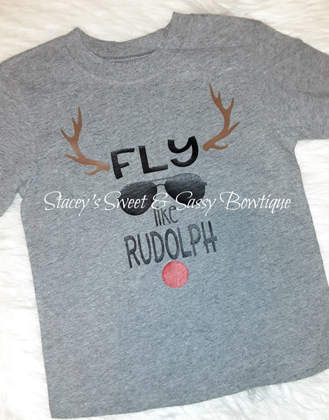 Fly like Rudolph Toddler 4T shirt