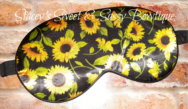 Sunflower Printed Sleep Mask