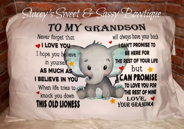 I love you Elephant Pillowcase
