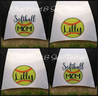 Rain or shine Softball Or Baseball Mom Umbrella Choose your 4 Designs