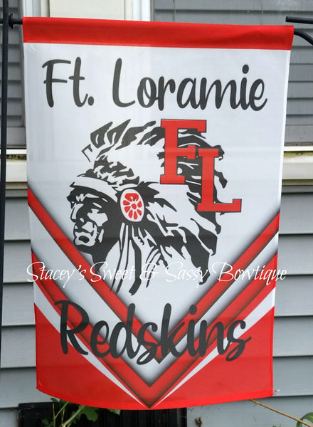 Ft. Loramie Redskins Garden Flag