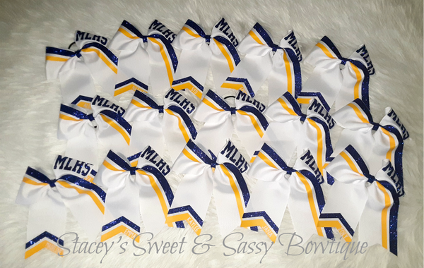 Marion Local Flyers Cheer Bow w/ Name