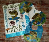 Fishing Theme Blanket & add ons