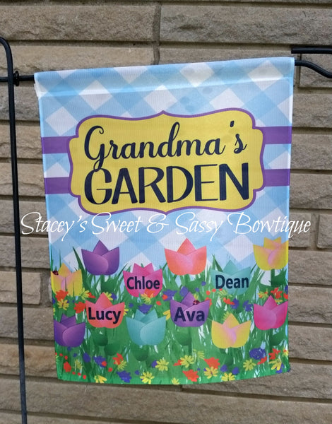 Grandma's Flower Garden Garden Flag