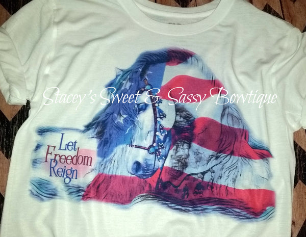 Let Freedom Reign Printed T-shirt