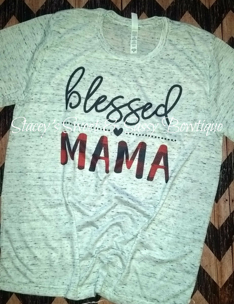 Blessed Mama Printed T-shirt