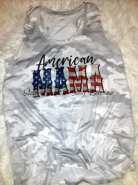 American Mama 4th of July Tank Size Med.