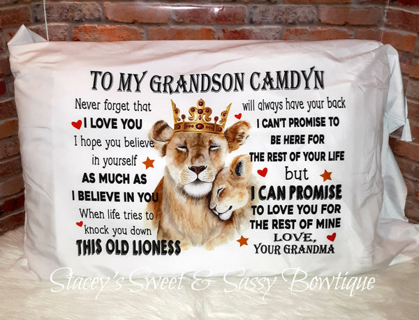 Grandson Lion Pillowcase