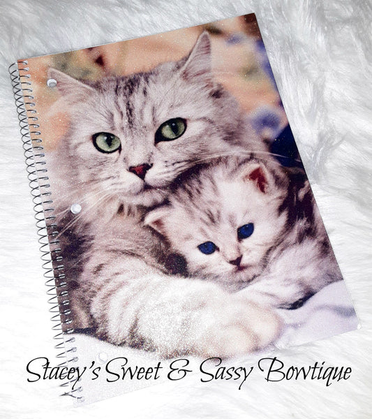 Kittens Glitter Notebook