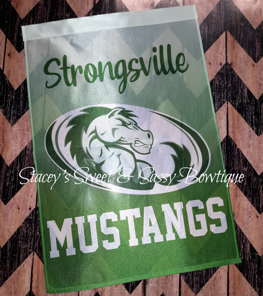 Strongsville Mustangs Garden Flag