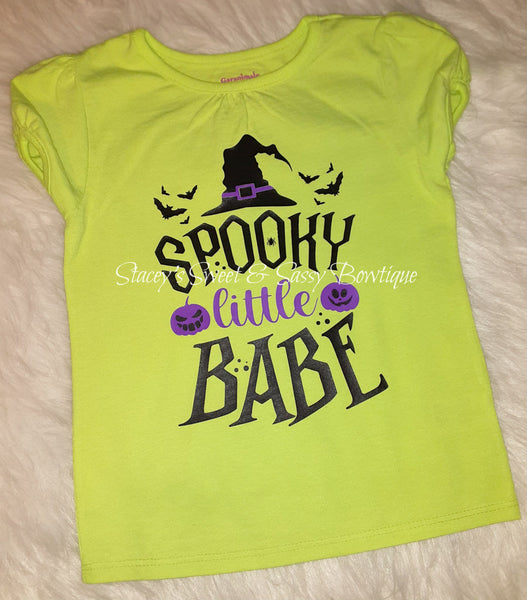 Spooky little Babe 4T toddler Girls shirt
