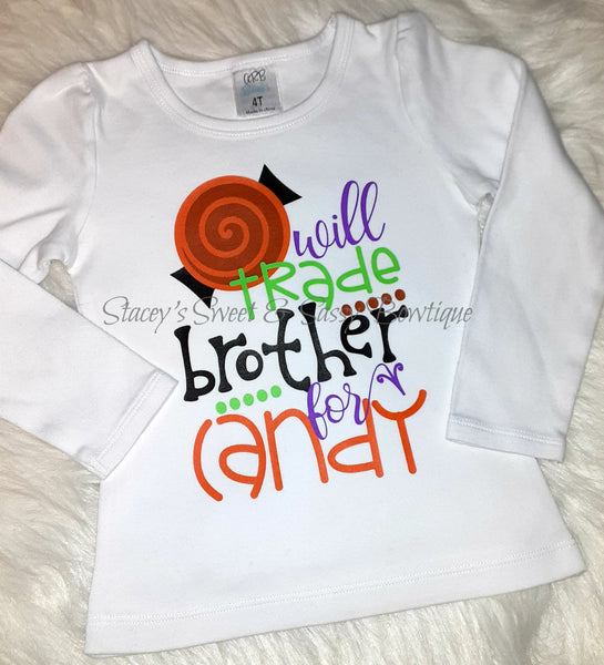 Will trade brother for candy 4T toddler Girls shirt