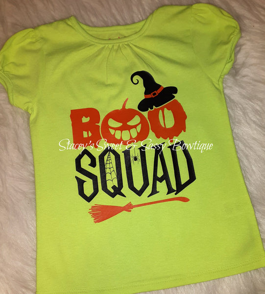 Boo Squad 5T toddler Girls shirt
