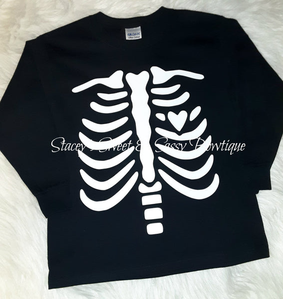 Skeleton Bones Youth Small shirt