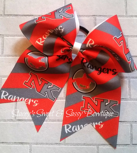 New Knoxville Rangers Printed Cheer Bow