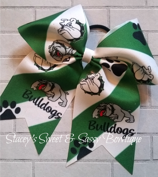 Celina Bulldogs Printed Cheer Bow