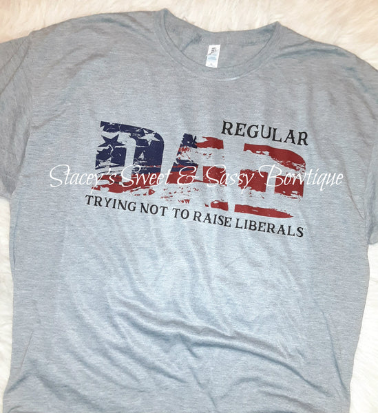 Regular Dad liberals Printed T-shirt