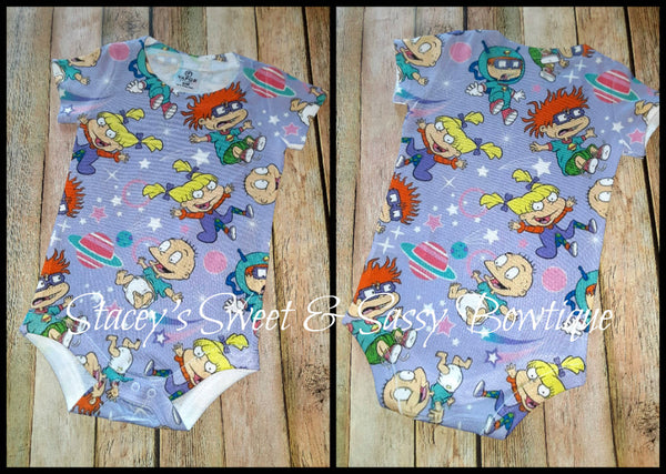 Rugrats Fully printed bodysuit size 6 Month